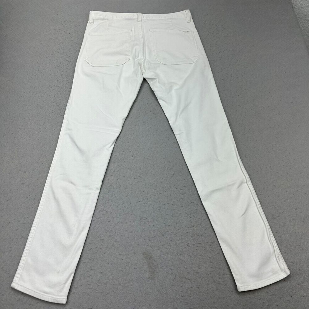 ba&sh Sally Jeans Women's 25 White Blanc Straight Leg Mid-Rise Slim Fit Bash‎ - Picture 7 of 13